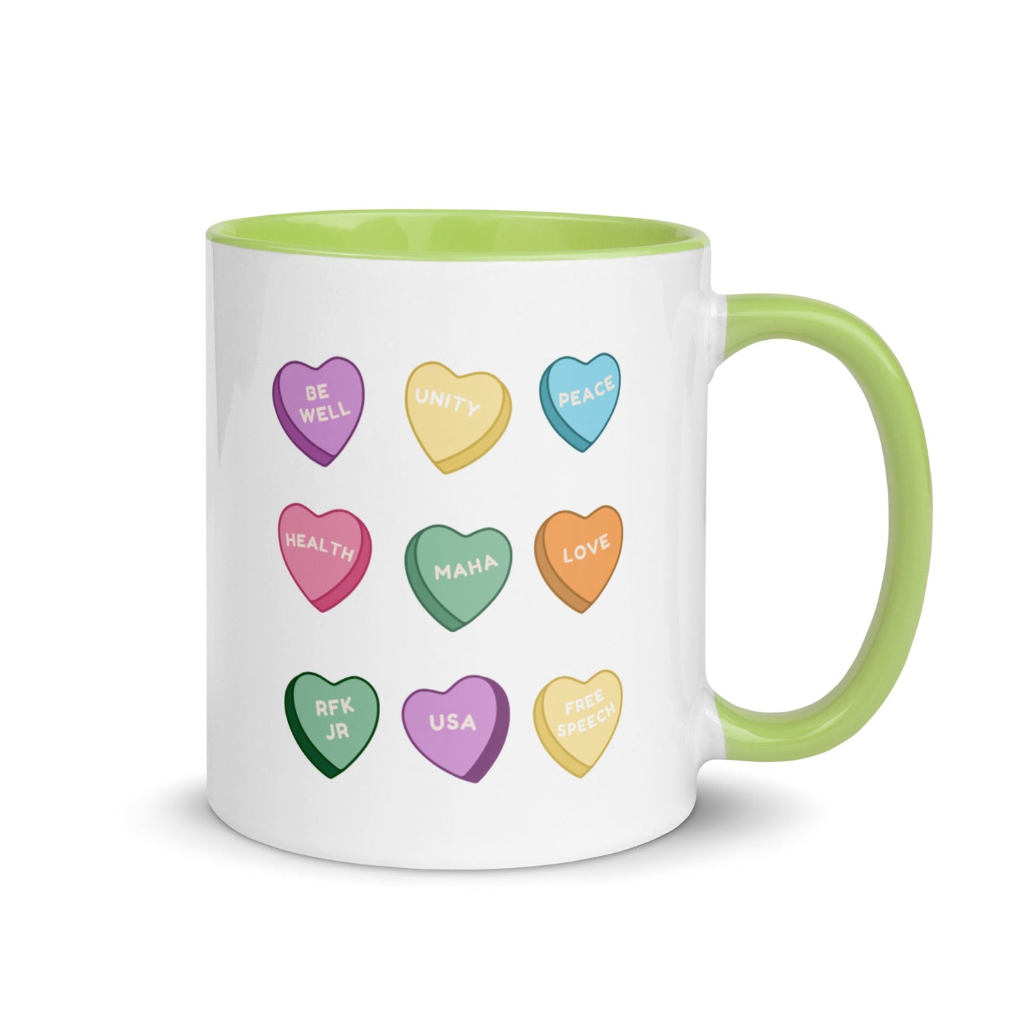 MAHA Candy Hearts Mug with Color Inside - Team Kennedy Official Merchandise