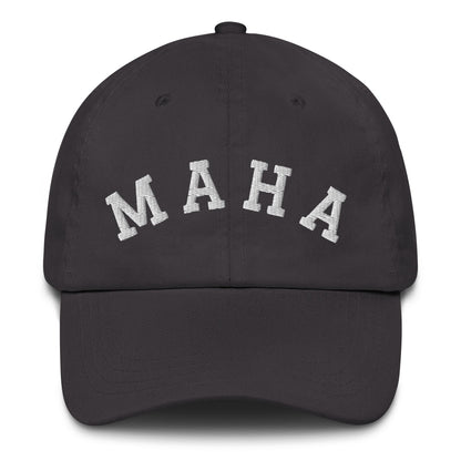 MAHA Collegiate Embroidered Dad Hat - Team Kennedy Official Merchandise