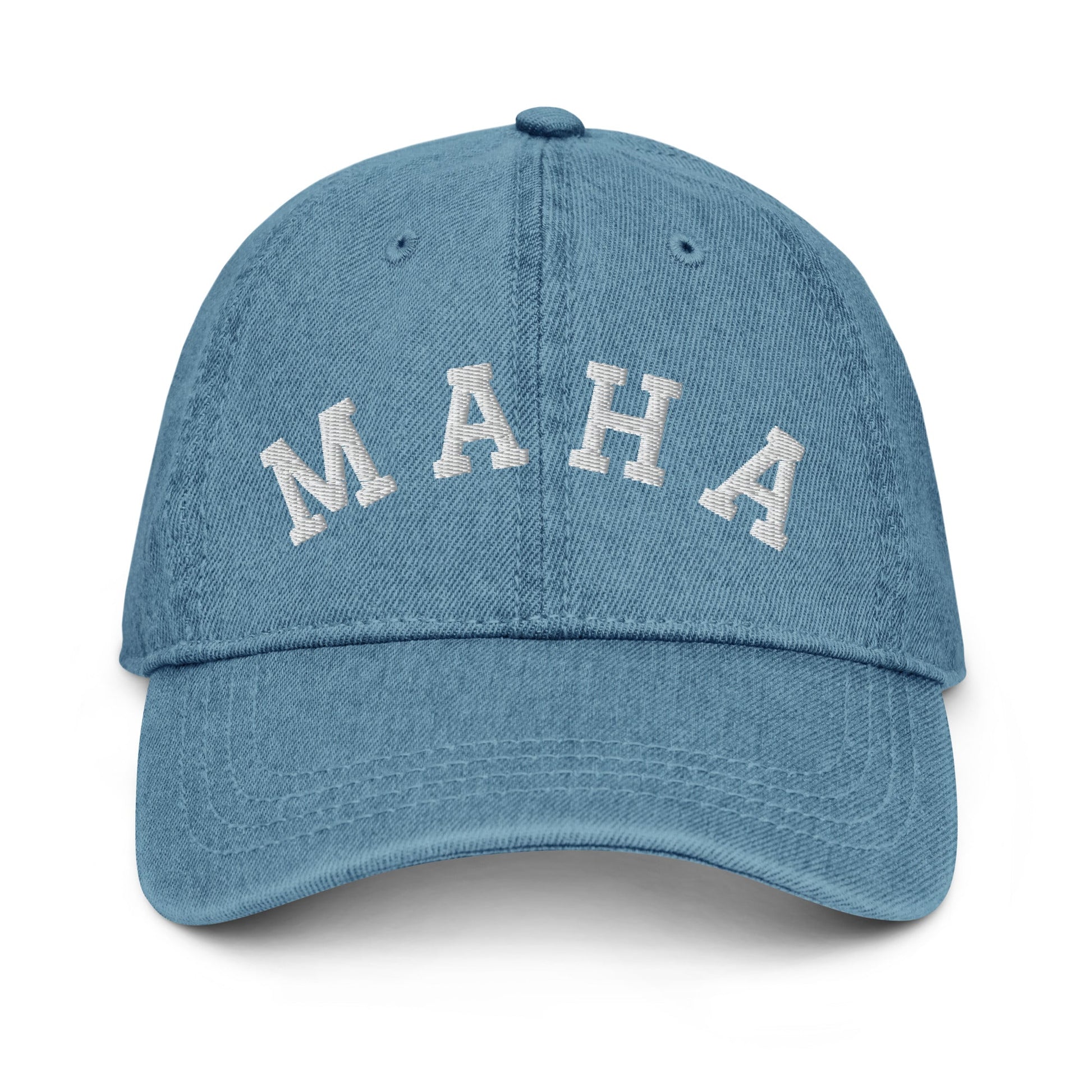 MAHA Collegiate Embroidered Denim Hat - Team Kennedy Official Merchandise