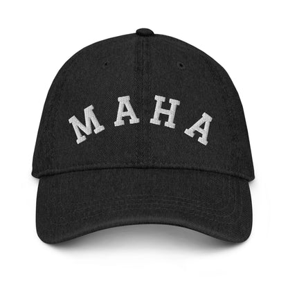 MAHA Collegiate Embroidered Denim Hat - Team Kennedy Official Merchandise