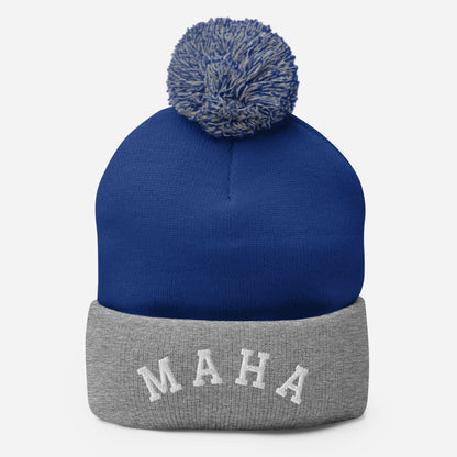 MAHA Collegiate Pom - Pom Beanie - Team Kennedy Official Merchandise