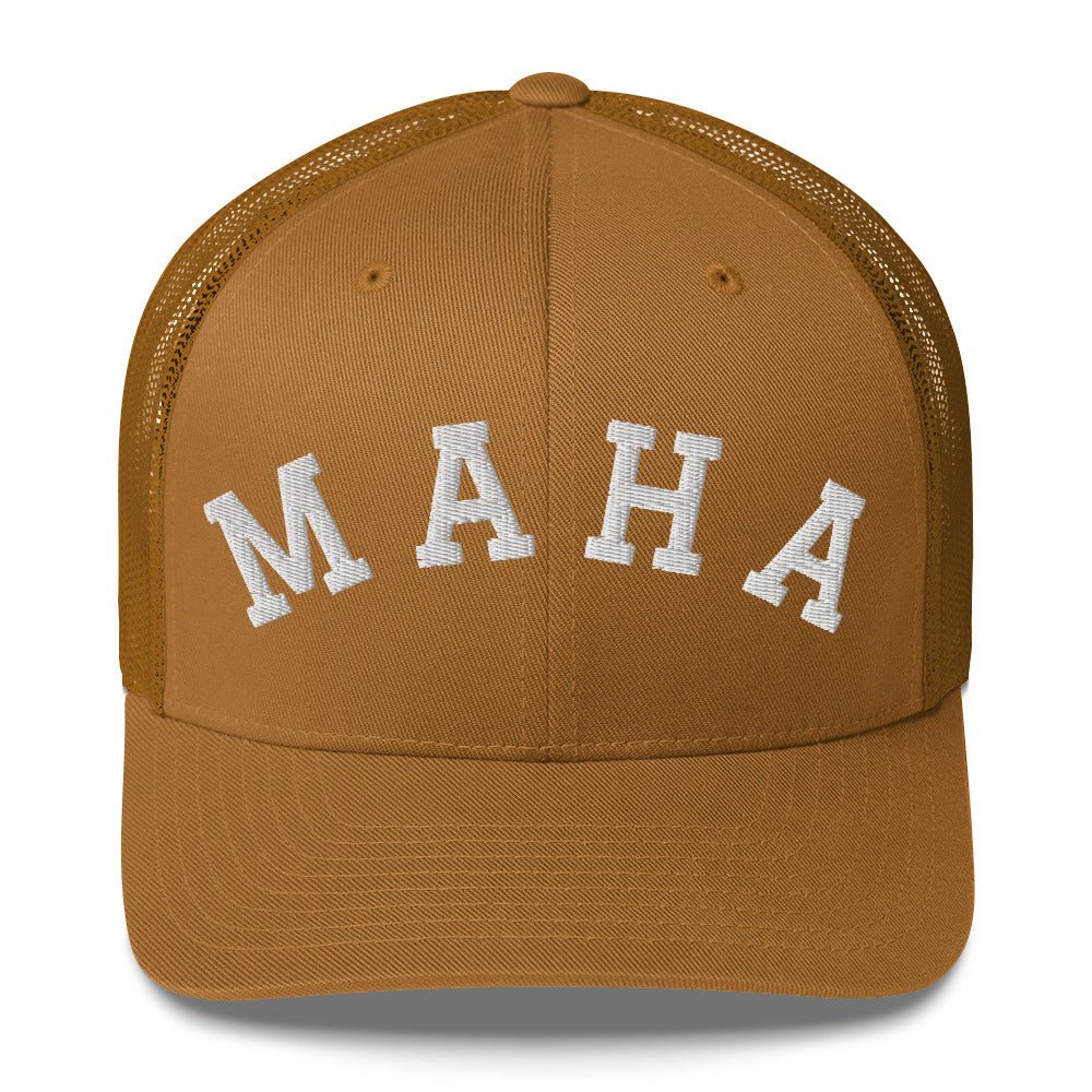 MAHA Collegiate Trucker Cap - Team Kennedy Official Merchandise