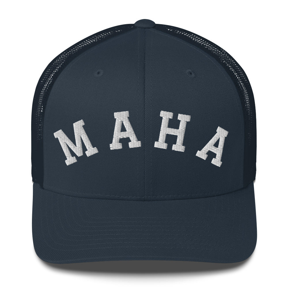 MAHA Collegiate Trucker Cap - Team Kennedy Official Merchandise