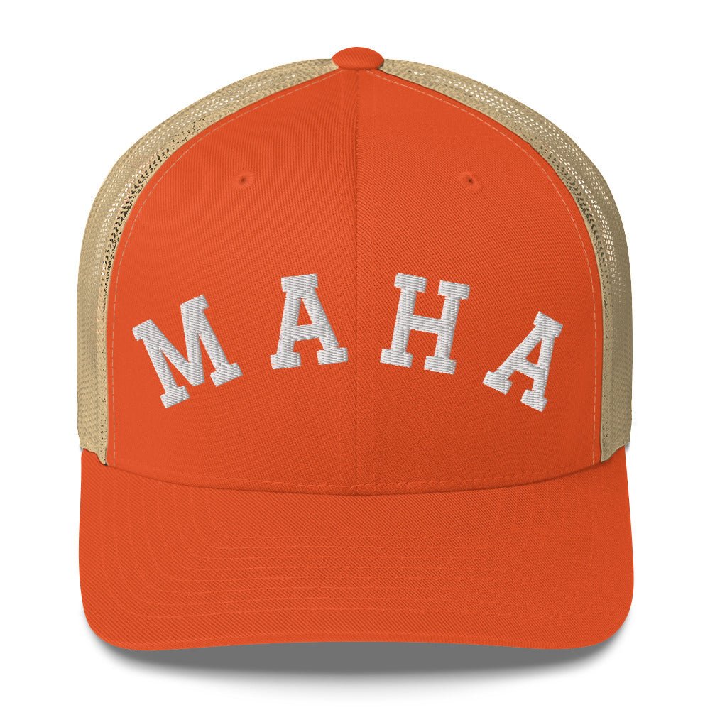 MAHA Collegiate Trucker Cap - Team Kennedy Official Merchandise