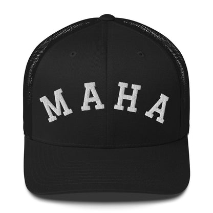 MAHA Collegiate Trucker Cap - Team Kennedy Official Merchandise