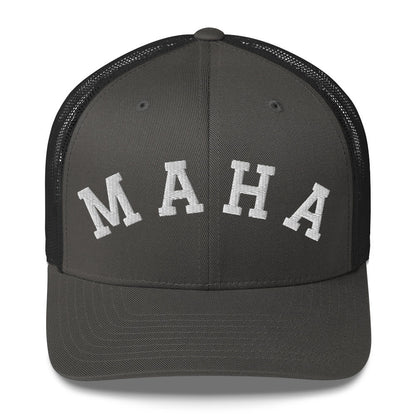 MAHA Collegiate Trucker Cap - Team Kennedy Official Merchandise