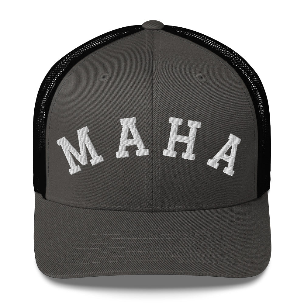 MAHA Collegiate Trucker Cap - Team Kennedy Official Merchandise