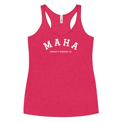 MAHA Collegiate Women's Racerback Tank - Team Kennedy Official Merchandise