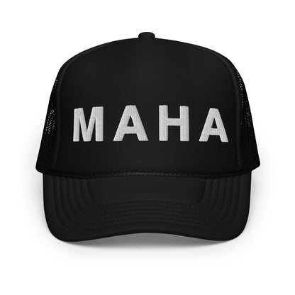 MAHA Embroidered Foam Trucker Hat - Team Kennedy Official Merchandise