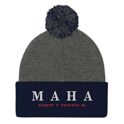 MAHA Embroidered Pom - Pom Beanie - Team Kennedy Official Merchandise