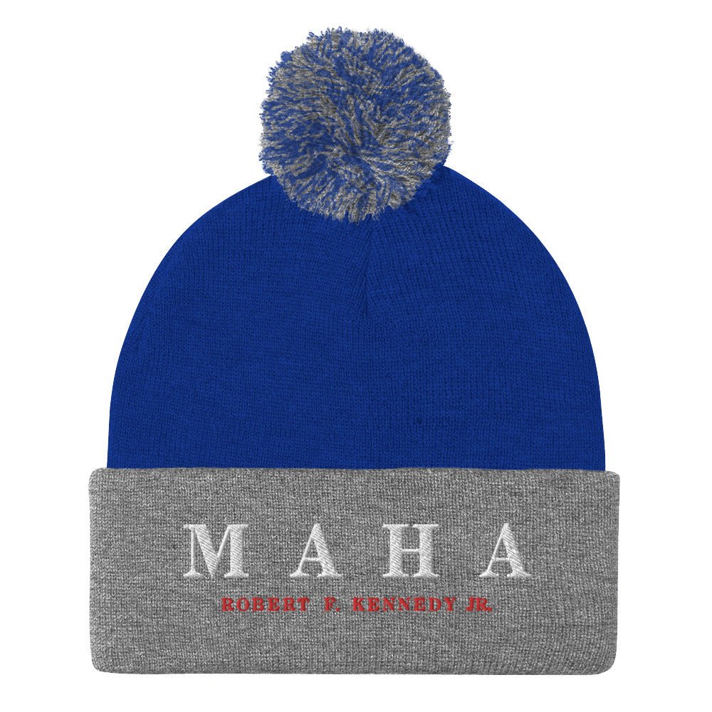 MAHA Embroidered Pom - Pom Beanie - Team Kennedy Official Merchandise