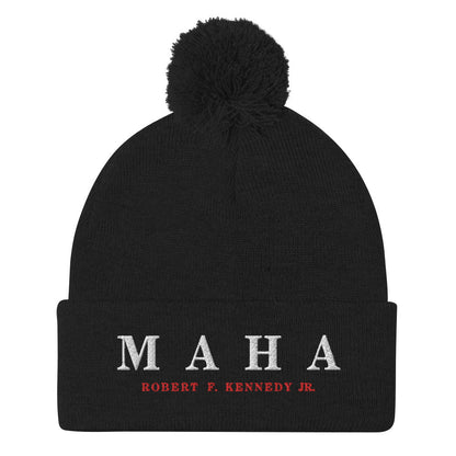 MAHA Embroidered Pom - Pom Beanie - Team Kennedy Official Merchandise