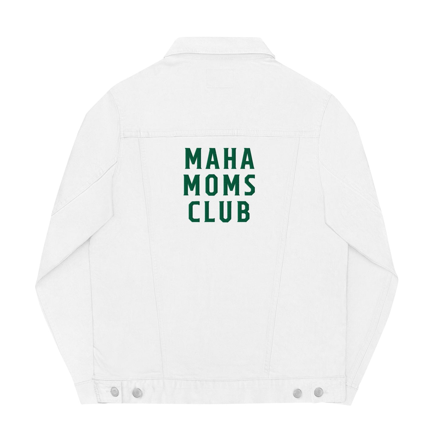 MAHA Moms Club Embroidered Unisex Denim Jacket - Team Kennedy Official Merchandise