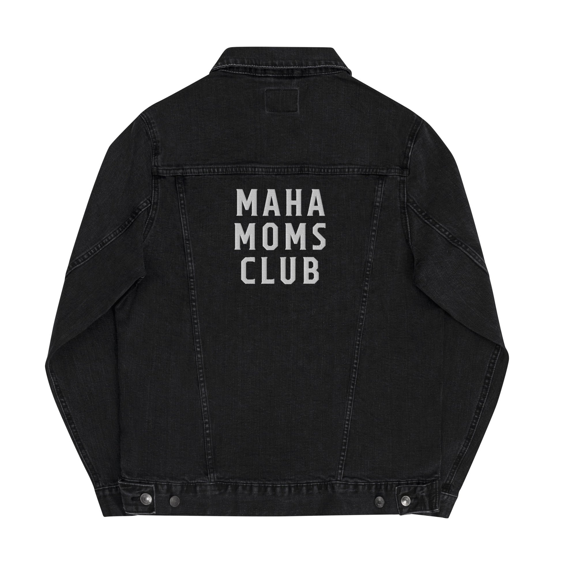 MAHA Moms Club Embroidered Unisex Denim Jacket - Team Kennedy Official Merchandise