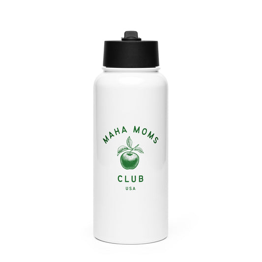 MAHA Moms Club Stainless Steel Water Bottle with a Straw Lid - Team Kennedy Official Merchandise