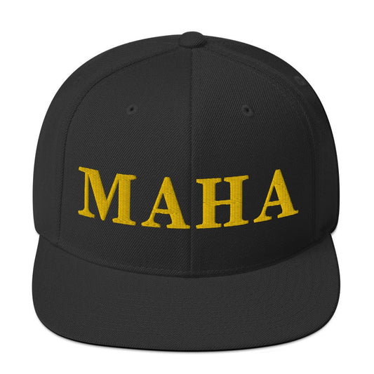 MAHA Onyx Gold Snapback Hat - Team Kennedy Official Merchandise