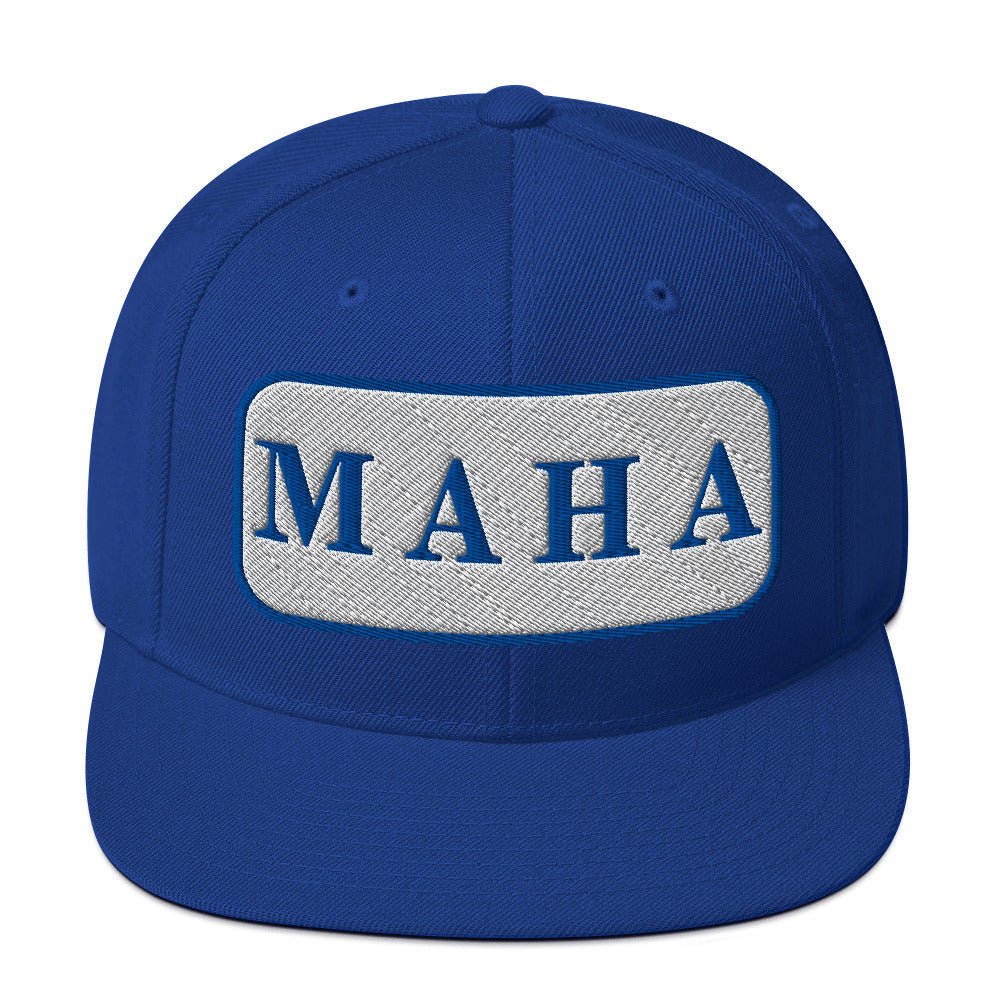 MAHA Patch Embroidered Snapback Hat - Team Kennedy Official Merchandise