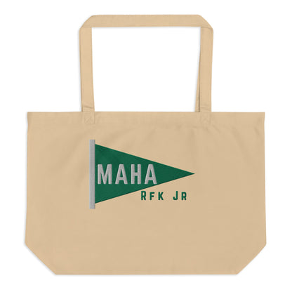 MAHA Pennant Large Organic Tote - Team Kennedy Official Merchandise