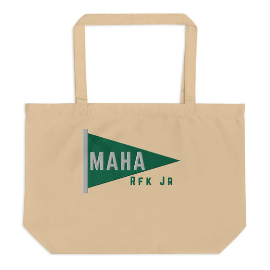 MAHA Pennant Large Organic Tote - Team Kennedy Official Merchandise