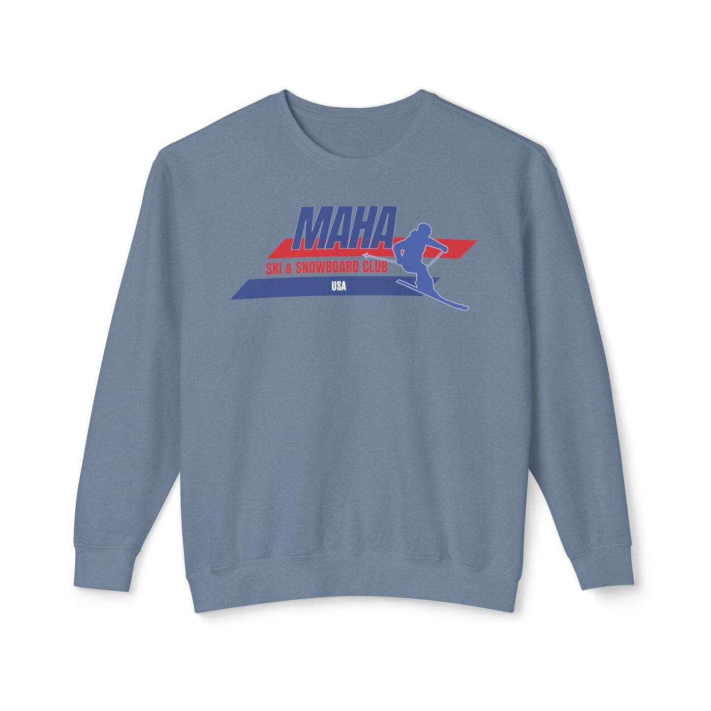 MAHA Ski & Snowboard Club Unisex Lightweight Crewneck Sweatshirt - Team Kennedy Official Merchandise