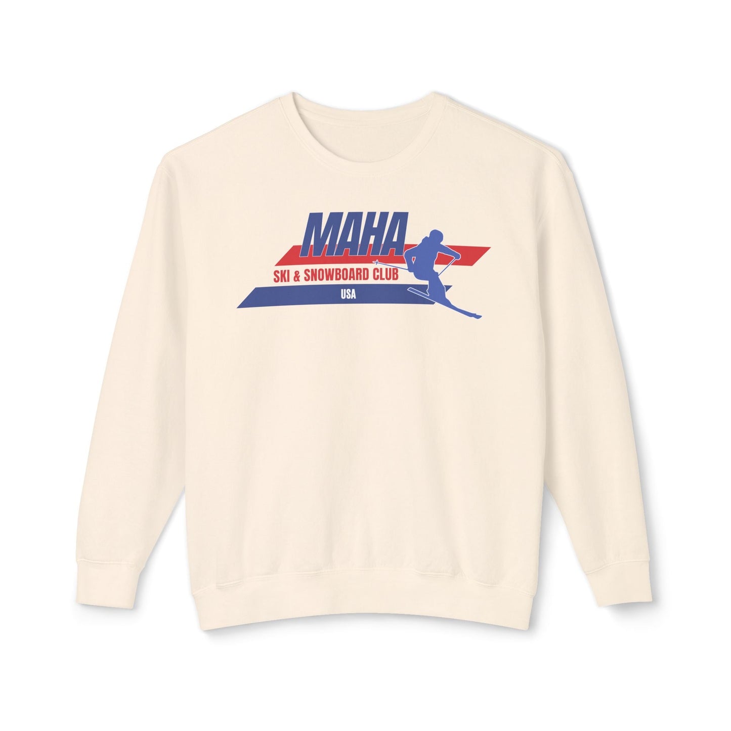 MAHA Ski & Snowboard Club Unisex Lightweight Crewneck Sweatshirt - Team Kennedy Official Merchandise