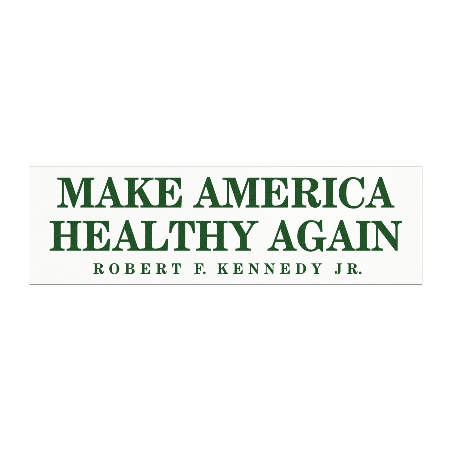 Make America Healthy Again Car Magnet (White) - Team Kennedy Official Merchandise