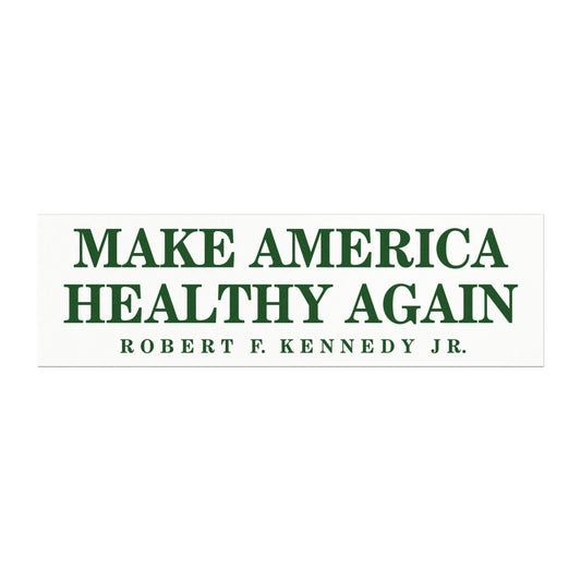 Make America Healthy Again Car Magnet (White) - Team Kennedy Official Merchandise