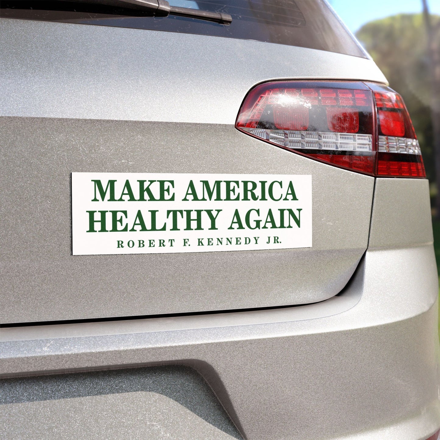 Make America Healthy Again Car Magnet (White) - Team Kennedy Official Merchandise