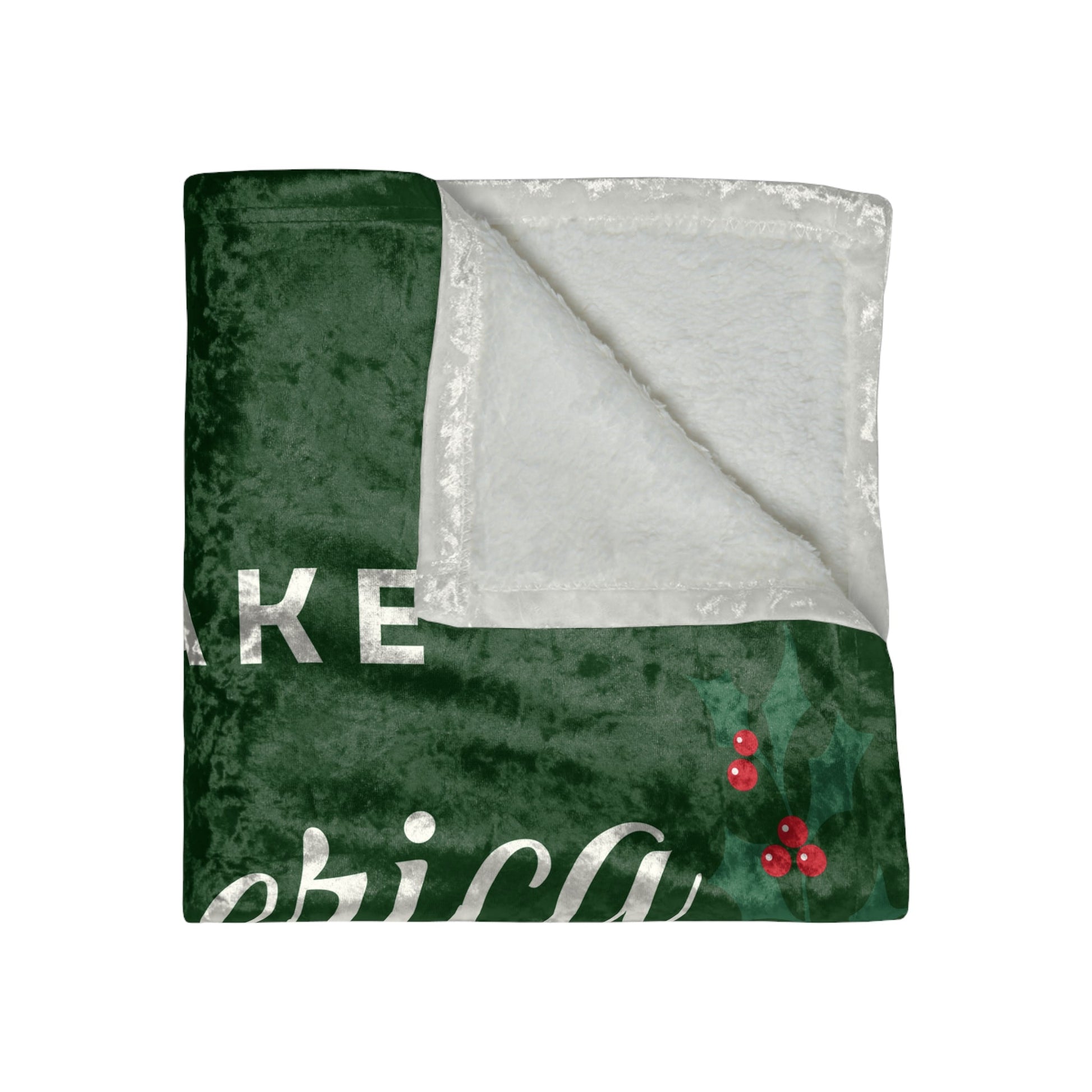 Make America Healthy Again Christmas Crushed Velvet Blanket - Team Kennedy Official Merchandise