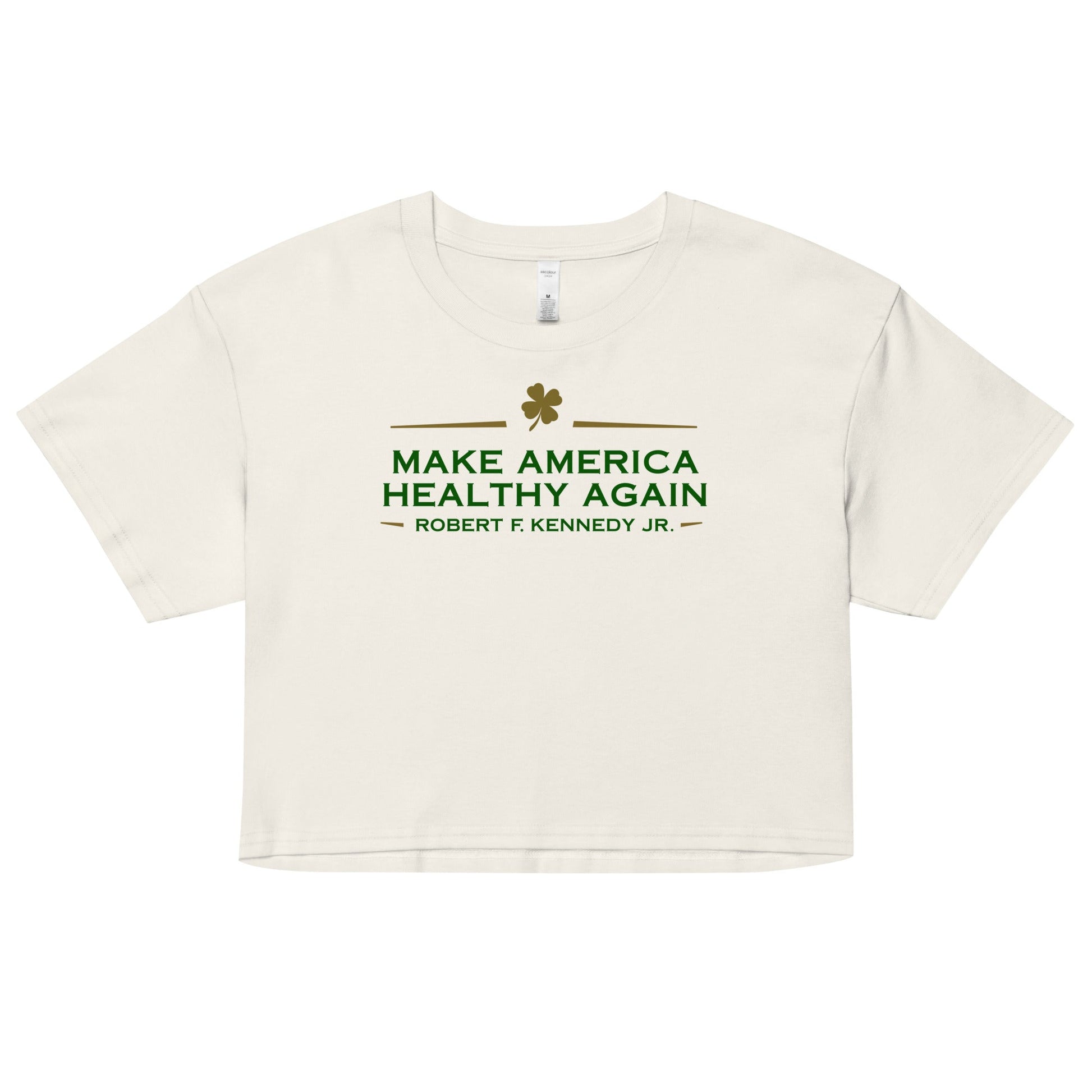 Make America Healthy Again Clover Women’s Crop Top - Team Kennedy Official Merchandise