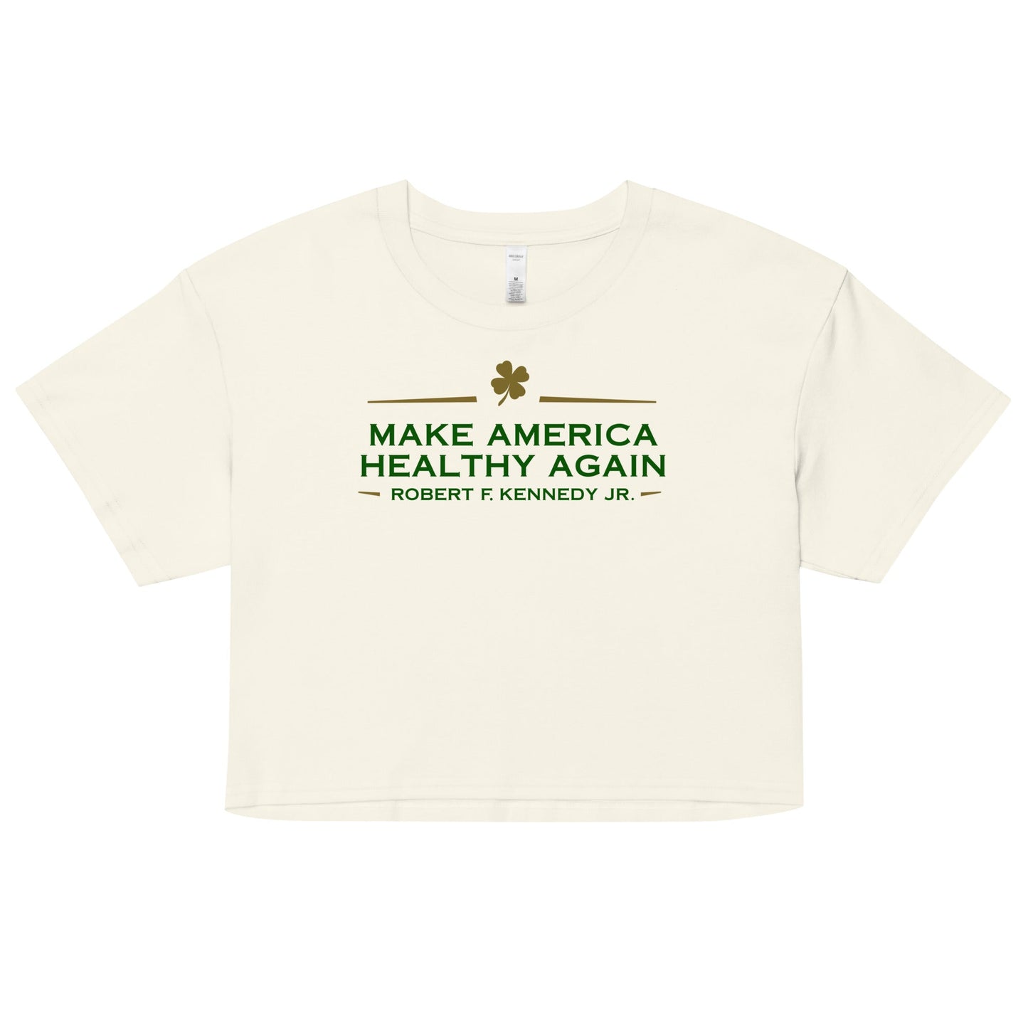 Make America Healthy Again Clover Women’s Crop Top - Team Kennedy Official Merchandise