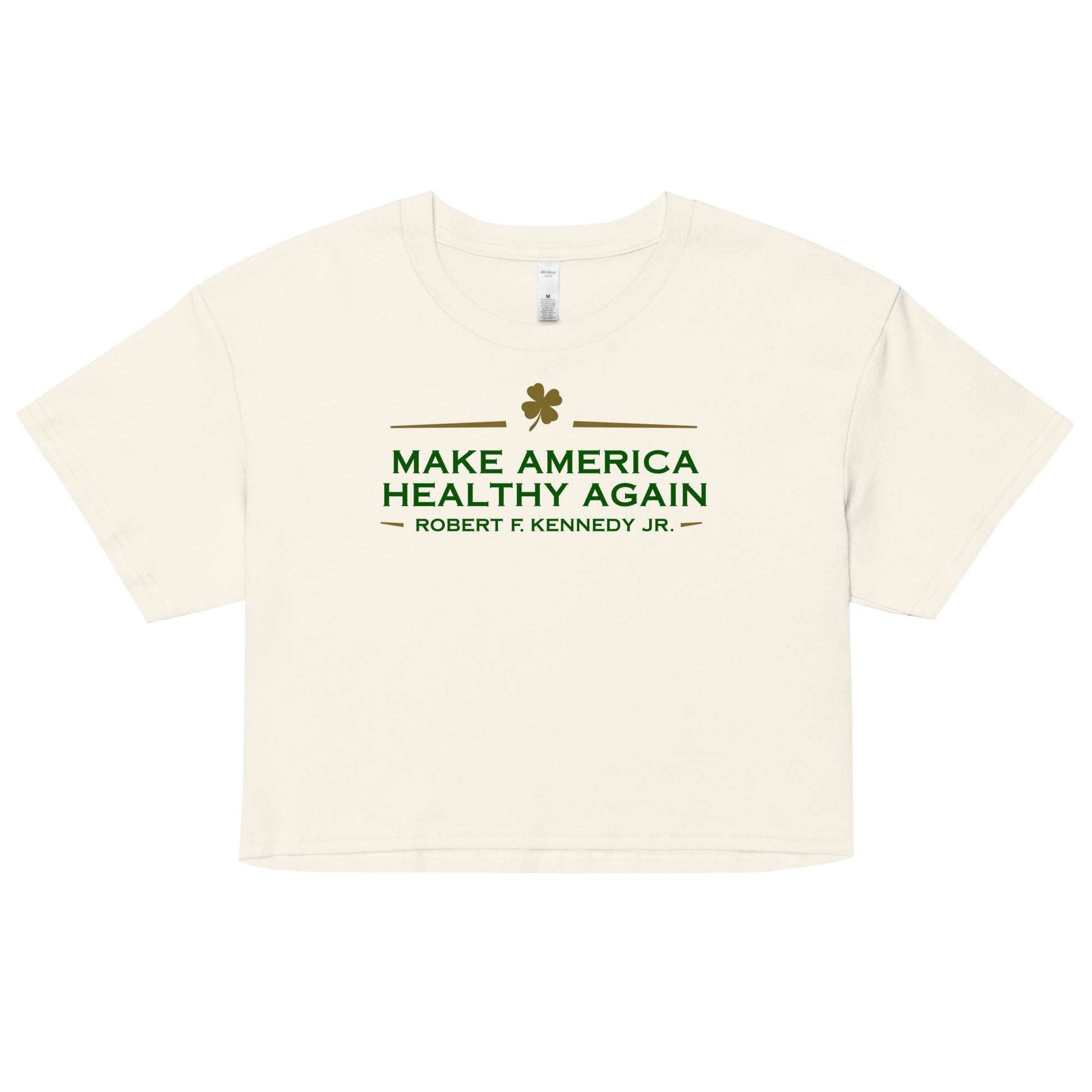 Make America Healthy Again Clover Women’s Crop Top - Team Kennedy Official Merchandise