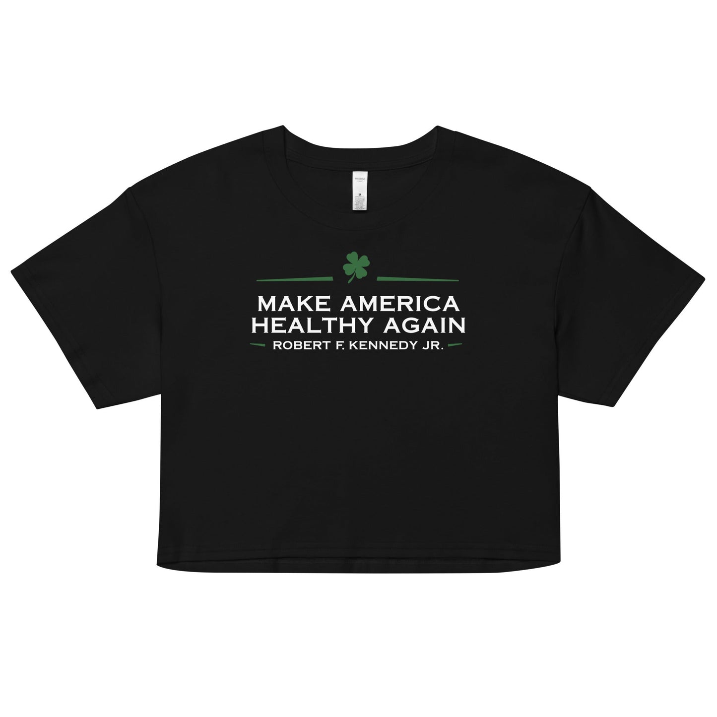 Make America Healthy Again Clover Women’s Crop Top - Team Kennedy Official Merchandise