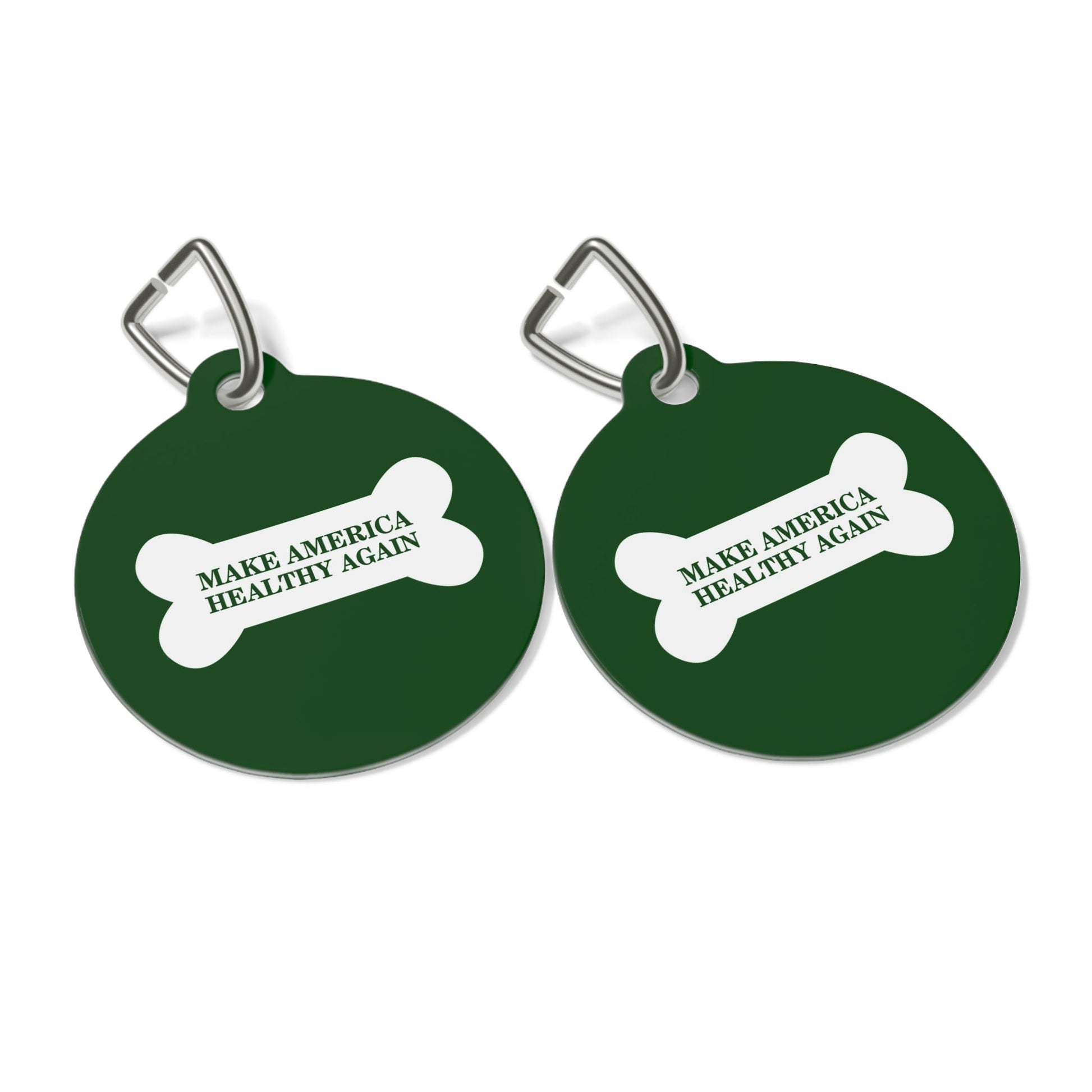 Make America Healthy Again Dog Bone Pet Tag - Team Kennedy Official Merchandise