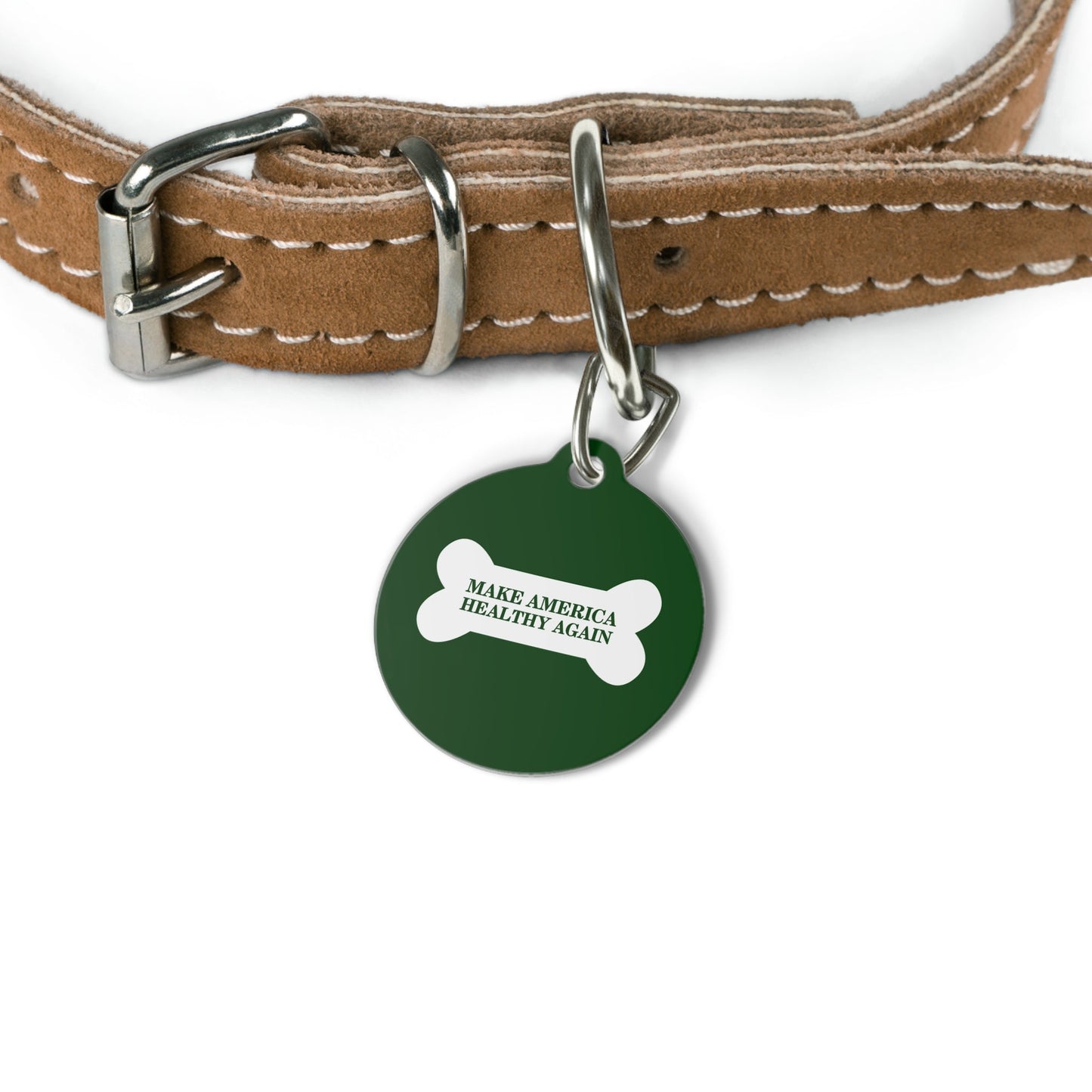 Make America Healthy Again Dog Bone Pet Tag - Team Kennedy Official Merchandise