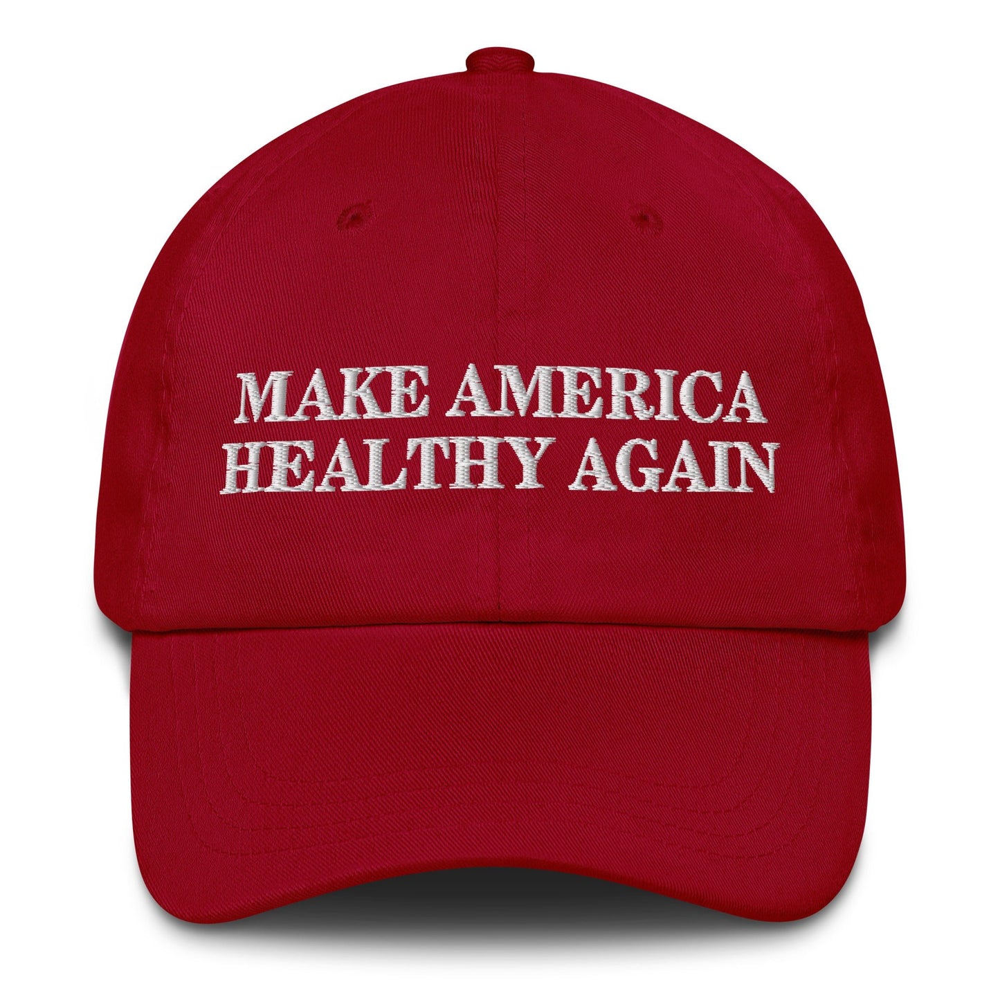 Make America Healthy Again Embroidered Dad Hat - Team Kennedy Official Merchandise