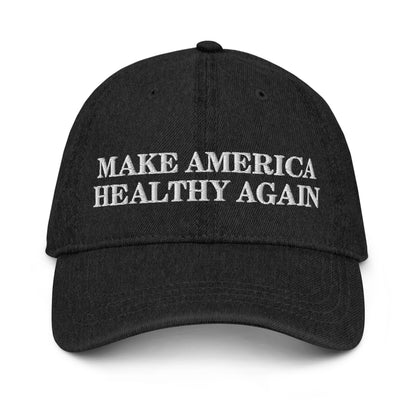 Make America Healthy Again Embroidered Denim Hat - Team Kennedy Official Merchandise