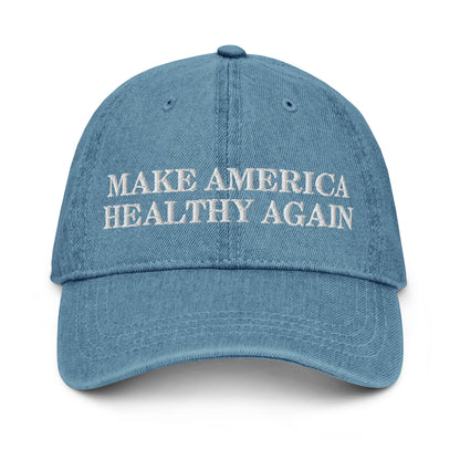 Make America Healthy Again Embroidered Denim Hat - Team Kennedy Official Merchandise