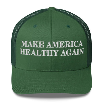 Make America Healthy Again Embroidered Trucker Cap - Team Kennedy Official Merchandise