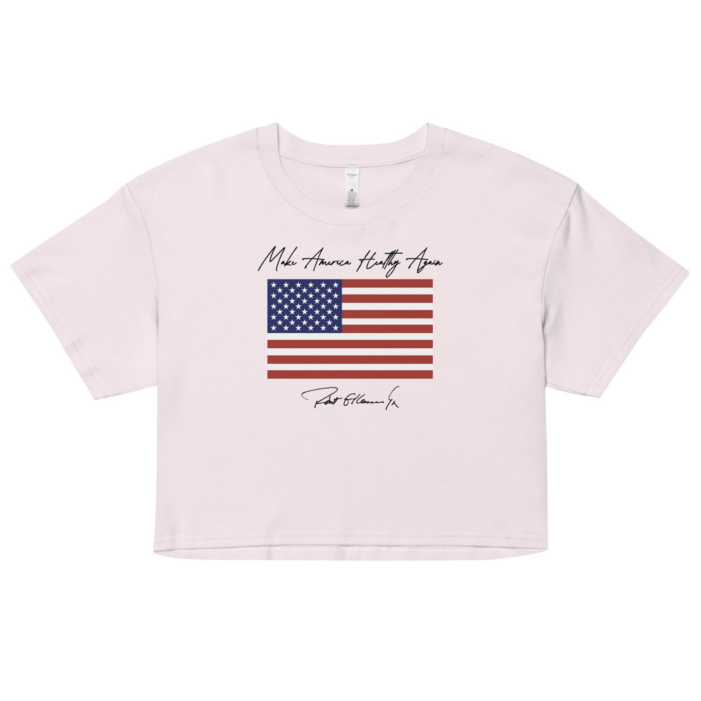 Make America Healthy Again Flag Women’s Crop Top - Team Kennedy Official Merchandise