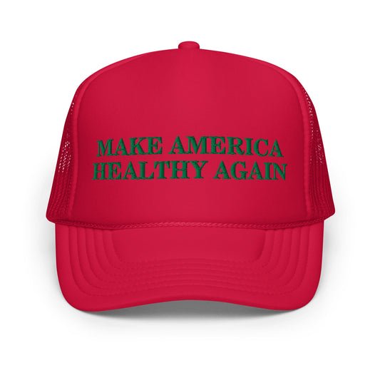 Make America Healthy Again Holiday Foam Trucker Hat - Team Kennedy Official Merchandise