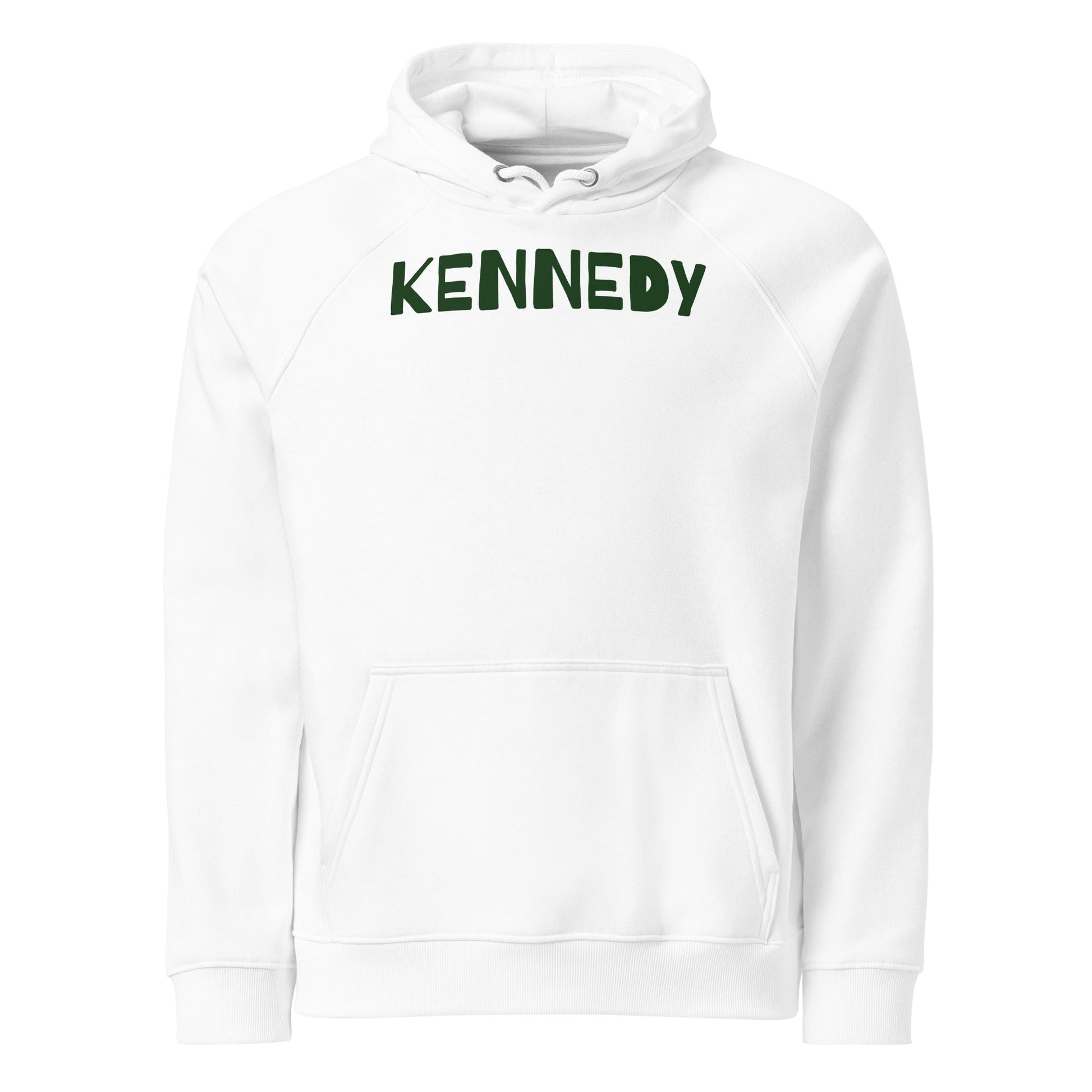 Make America Healthy Again II Back Unisex Eco Raglan Hoodie - Team Kennedy Official Merchandise