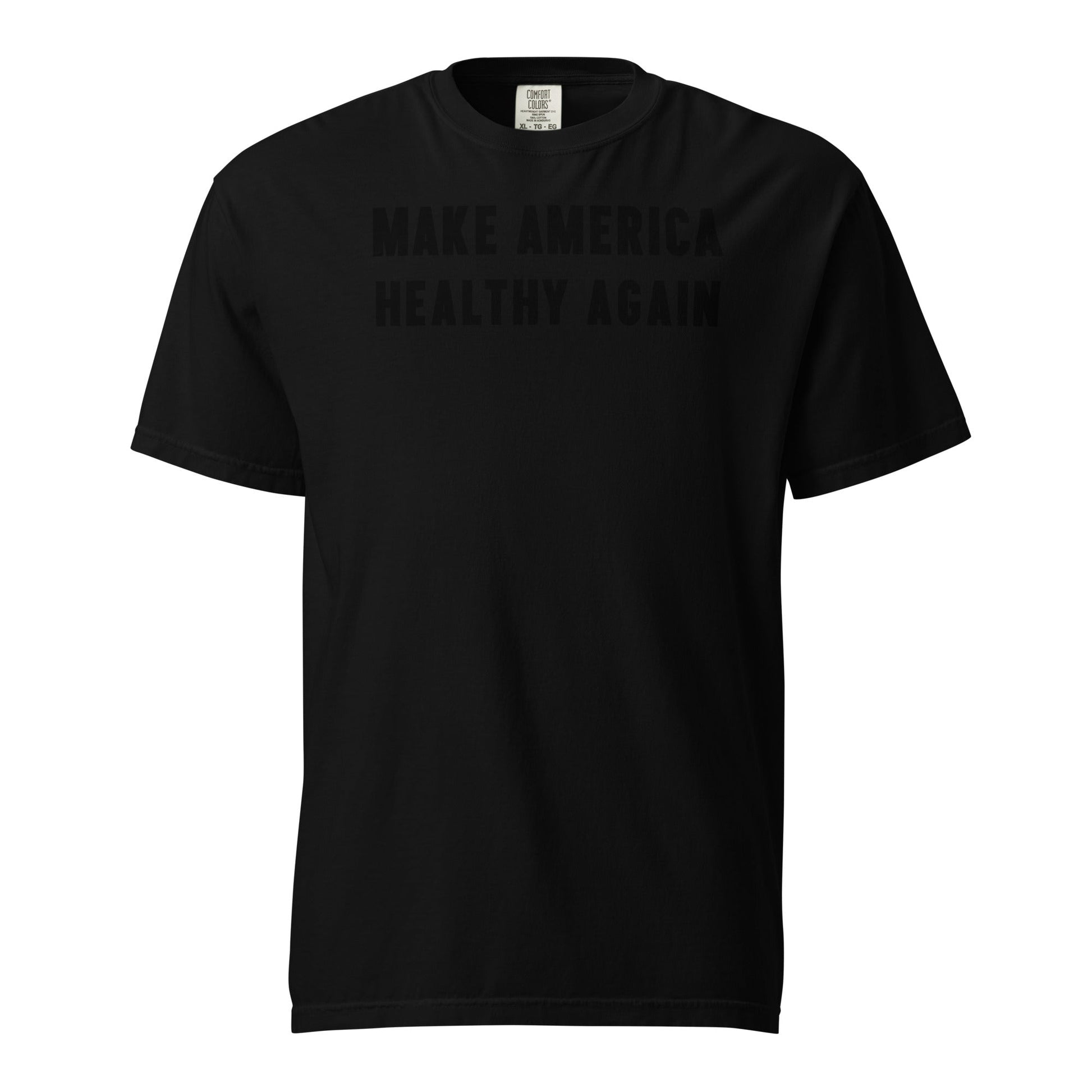 Make America Healthy Again II Onyx Unisex Heavyweight Tee - Team Kennedy Official Merchandise