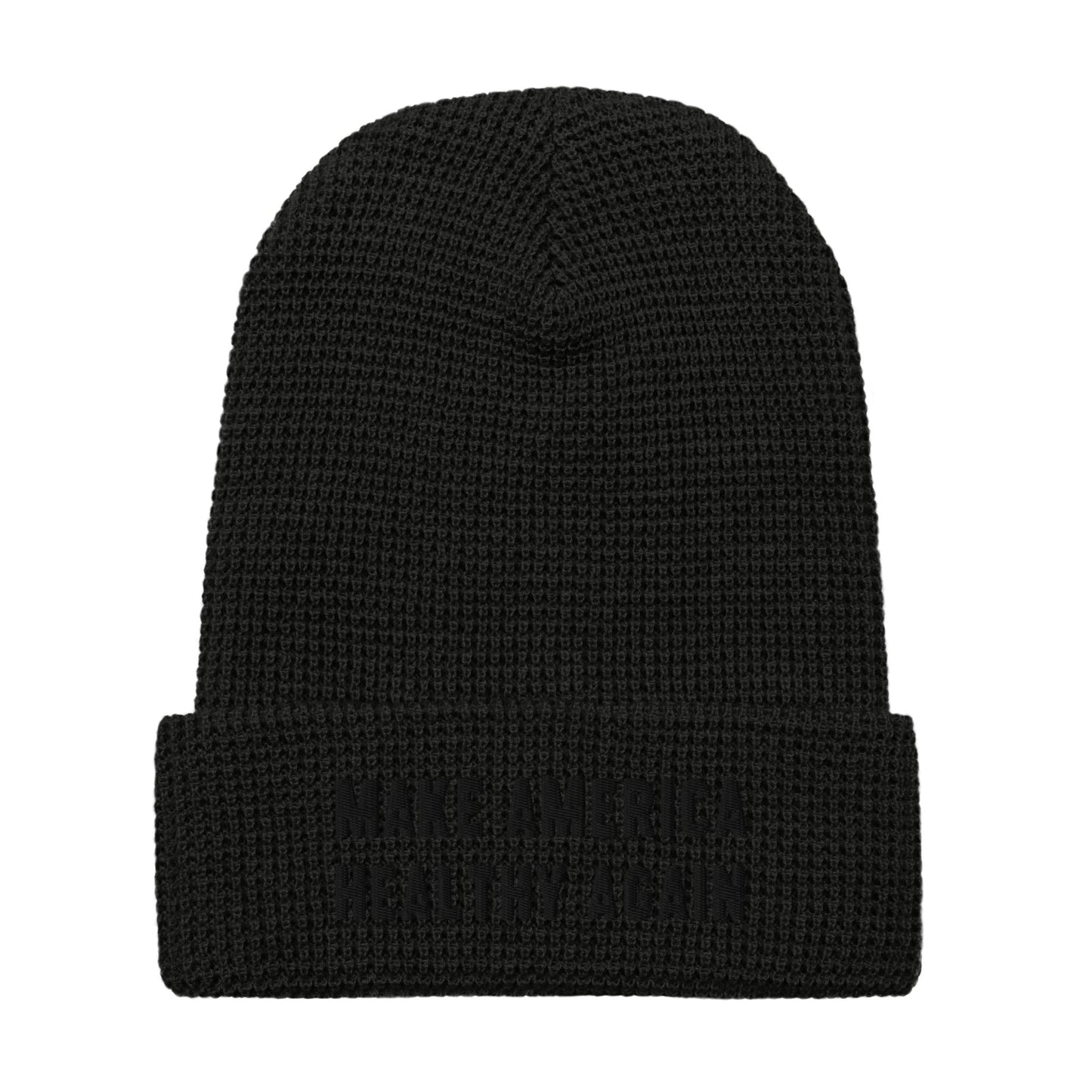 Make America Healthy Again II Onyx Waffle Beanie - Team Kennedy Official Merchandise