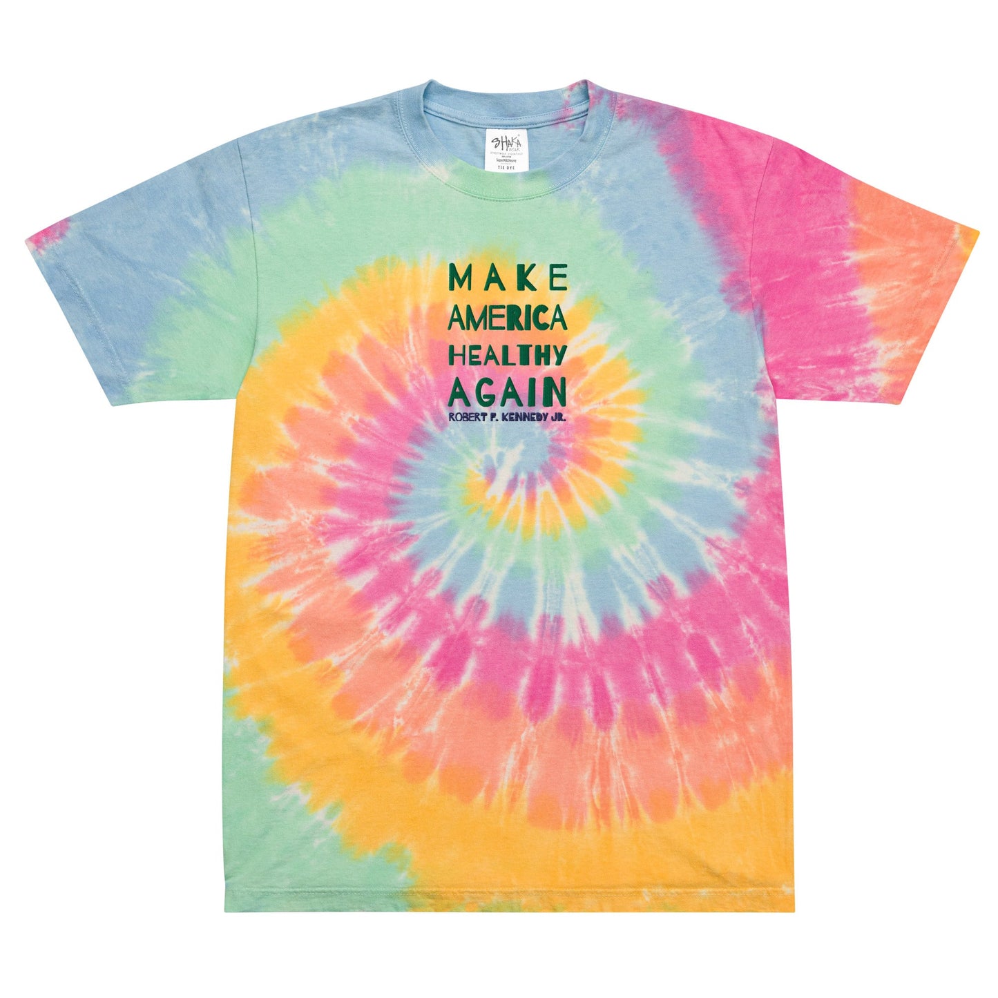 Make America Healthy Again II Oversized Tie - Dye Tee - Team Kennedy Official Merchandise