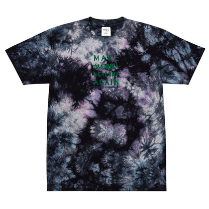 Make America Healthy Again II Oversized Tie - Dye Tee - Team Kennedy Official Merchandise