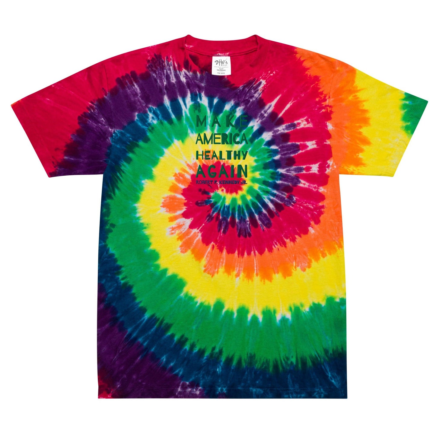 Make America Healthy Again II Oversized Tie - Dye Tee - Team Kennedy Official Merchandise