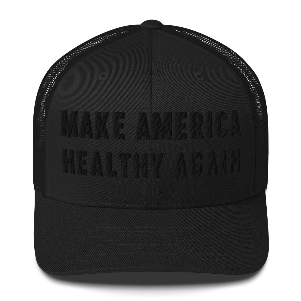 Make America Healthy Again II Oynx Trucker Cap - Team Kennedy Official Merchandise