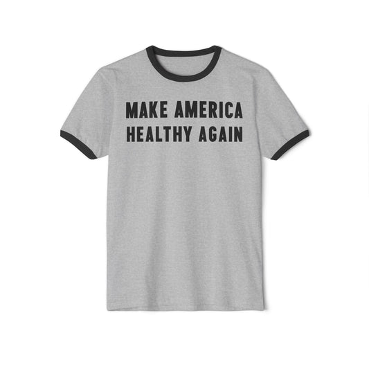 Make America Healthy Again II Unisex Cotton Ringer Tee - Team Kennedy Official Merchandise