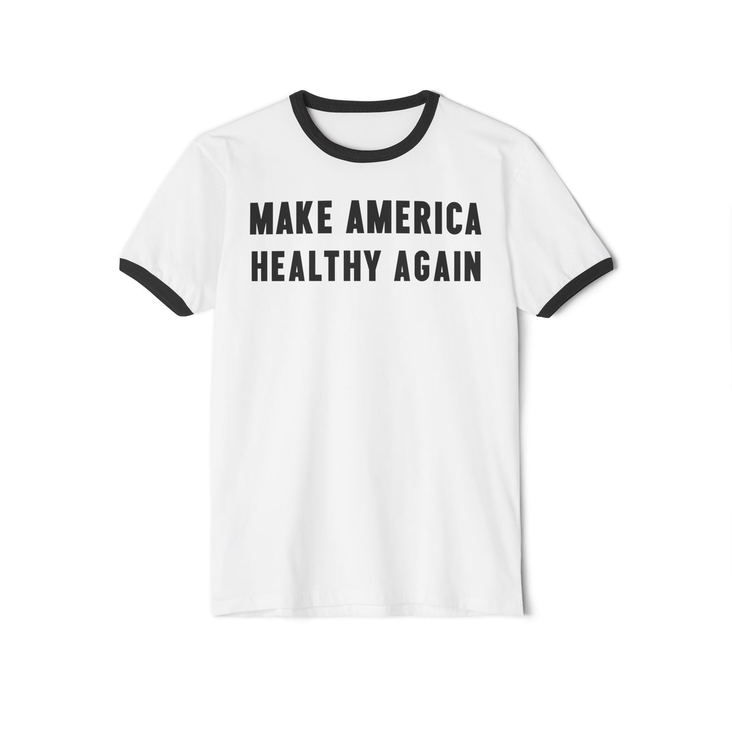 Make America Healthy Again II Unisex Cotton Ringer Tee - Team Kennedy Official Merchandise